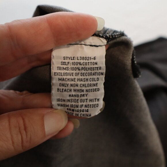 Johnny Was Womens Neema Tunic Dress Gray Chambray Embroidery Size Small EUC - Picture 7 of 11